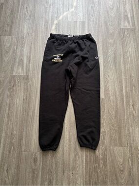 Champion Black Men's Logo Sweatpants with Small Chest Print